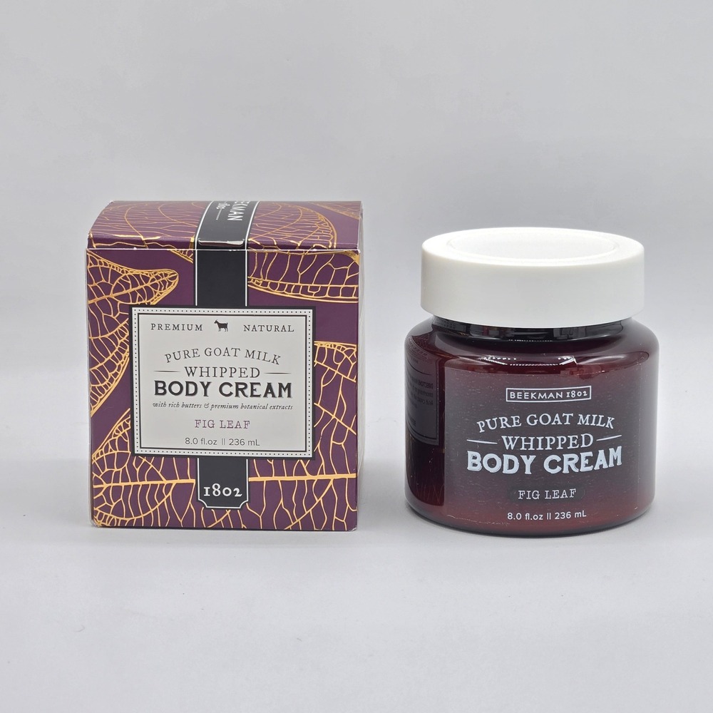 Beekman 1802 Whipped Body Cream Fig Leaf Goat Milk Moisturizer 8oz